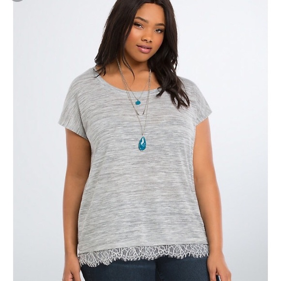 torrid Tops - New Eyelash lace Tee